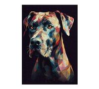 Puzzles Great Dane Abstract Puzzles pour Adultes, Jouets Anti-Stress, Modèles À Assembler, Parfaits comme Cadeaux pour Toute La Famille 38x26cm/1000pcs