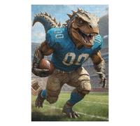 Puzzles Gridiron Dino Football 4 Puzzles pour Adultes, Jouets Anti-Stress, Modèles À Assembler, Parfaits comme Cadeaux pour Toute La Famille 75x50cm/1000pcs