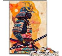 Puzzles Guerrier Ninja Japonais pour Adultes 1000 Puzzles, Convient aux 14 Ans et Plus Décoration Murale Jouets Anniversaire et Cadeaux Uniques (50x75cm)