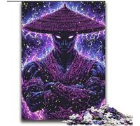 Puzzles Guerrier Ninja Japonais pour Adultes et Ados 2000 Pièces, Jouets Éducatifs et Jeux Familiaux avec Affiche et Fiche de Questions (70x100cm)