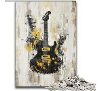 Puzzles Guitare Dorée 2000 pièces pour Ados, Jeux Amusants, Chaque pièce est Unique - Jeu Familial Stimulant (70x100cm)