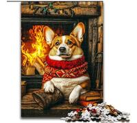 Puzzles Happy Corgi pour Adultes et Adolescents, 1000 pièces, pour stimuler Le Cerveau, Jouets addictifs pour cultiver la Patience, Jeu de défi Unique (50x75cm)