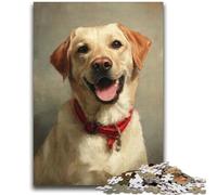 Puzzles Happy Labrador 1000 pièces pour Adultes, Aidez Le Cerveau à exercer des Jouets addictifs pour cultiver la Patience, Excellent Cadeau (38x52cm)