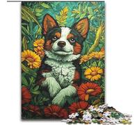 Puzzles Happy Puppy pour Adolescents 1000 pièces, Jeux éducatifs, décoration d'intérieur, à Offrir en Cadeau à Toute la Famille 26x38cm