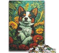 Puzzles Happy Puppy pour Adultes, Aidez Le Cerveau à exercer des Jouets addictifs pour cultiver la Patience et l'interaction Parent-Enfant (70x100cm)