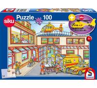 Puzzles Hélicoptère De Sauvetage, 100 Pcs, Avec Modèle Siku