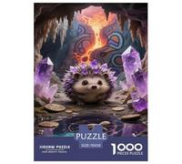 Puzzles Hérisson Miniature 1000 Pièces pour Adultes,Grotte Fantastique Un Jeu De Dexérité Très Difficile Puzzle Jeu Éducatif l'art De La Décoration Moderne 70x50cm/1000pcs