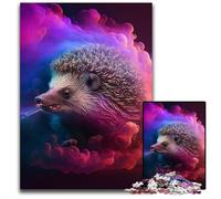 Puzzles Hérisson Nébuleuse pour Adultes Puzzles en Carton de 1000 pièces pour Adultes Cadeau Parfait pour Les Anniversaires et Les Vacances 26x38cm/10,23x14,96 Pouces