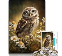 Puzzles Hibou pour Adultes et Adolescents, 1000 pièces, Jeu éducatif, Jouet de défi, idéal comme Cadeau pour Toute la Famille (75x50cm)