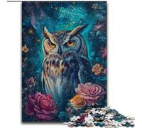 Puzzles Hibou Rose pour Adolescents 1000 pièces, Jouets éducatifs et éducatifs pour la Famille, adaptés à la décoration de Bureau (50x75cm)