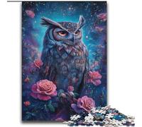 Puzzles Hibou Rose pour Adolescents, Jouets addictifs pour la décoration de la Maison 70x100cm