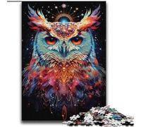Puzzles Hiboux Colorés pour Adultes et Adolescents 2000 pièces, Jouets Éducatifs et Jeux Familiaux avec Affiche et Fiche de Trivia (70x100cm)