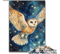 Puzzles Hiboux Fantastiques 1000 Pièces pour Adultes, Jouets Éducatifs, Jeux Anti-Stress, Cadeaux Secret du Père Noël pour Les 14 Ans et Plus (Taille 50x75cm)