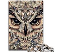 Puzzles Hiboux Fantastiques pour Adolescents 1000 Pièces, Jouets Éducatifs et Apprentissage, Jeux Familiaux, Cadeaux d'anniversaire Uniques (50X75cm)