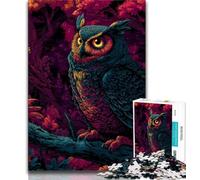 Puzzles Hiboux Fantastiques pour Adolescents 1000 Puzzles, Staycation Kill Time Chaque Pièce Est Unique - Jeu Familial Amusant et Défi 50x75cm