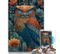Puzzles hiboux fantastiques pour Adolescents, Puzzle de 1000 pièces, Difficile à Terminer, mais Amusant et Humoristique, Cadeau d'anniversaire, Cadeaux, Art Mural 38x26cm
