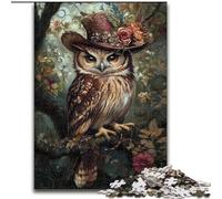Puzzles Hiboux Fantastiques pour Adultes et Adolescents, Jeux Éducatifs, Décoration Maison, Cadeau d'anniversaire, Cadeaux, Art Mural (50x75cm)