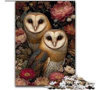 Puzzles Hiboux Fantastiques pour Adultes, Jeu de Puzzles Amusants, Chaque Pièce Est Unique - Jeu Familial Amusant et Amusant 50x75cm