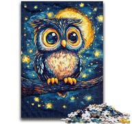 Puzzles Hiboux Mignons 1000 Pièces pour Adolescents, Difficile à Compléter, mais Amusant et Humoristique, Décoration et Cadeaux Uniques pour la Maison (50x75cm)