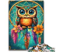 Puzzles Hiboux Mignons 1000 Pièces pour Adultes, Jeu de Réveil et de Jeu Familial Idéal comme Cadeau pour Toute la Famille (38x52cm)