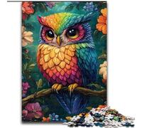 Puzzles Hiboux Mignons pour Adolescents 1000 Pièces, Jouets Éducatifs et Jeux Familiaux, Idéals pour la Décoration de Bureau (50x75cm)