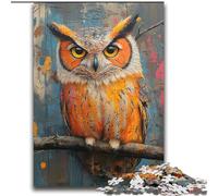 Puzzles Hiboux Mystérieux pour Adultes et Adolescents, Séjournez chez Vous, Chaque Pièce Est Unique - Jeu Familial Amusant et Défi (70x100cm)