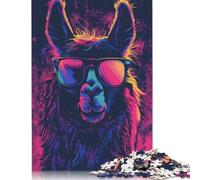 Puzzles Highland Cow on The Toilet pour Adultes 1000 Puzzles Puzzles en Bois pour Adultes Jeux éducatifs à Domicile Jouets DIY 1000 pièces (75 x 50 cm)