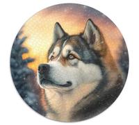 Puzzles Husky Fantasy 1000 pièces pour Adultes, Puzzles en Papier, Interaction familiale et défi cérébral, défi d'activité familiale 1000 pièces (67,5x67,5cm)