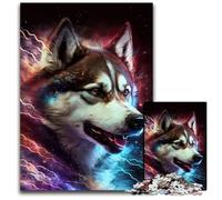 Puzzles Husky Fantasy de 1000 pièces, Puzzles stimulants, pour Les Adolescents, Les Couples et Les Amis pour Les Anniversaires et Noël 50x75cm/19,68x29,52 Pouces