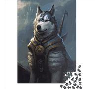 Puzzles Husky Viking de 500 pièces pour Adultes, Puzzles en Bois, Jeux éducatifs pour Enfants, 500 pièces (52 x 38 cm)