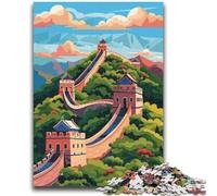 Puzzles illustrés de la Grande Muraille de Chine,1000 pièces pour Adolescents,adaptés aux Enfants de 14 Ans et Plus Un Plaisir en Famille idéal comme Cadeau pour Toute la Famille 1000 pièces