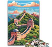 Puzzles illustrés de la Grande Muraille de Chine pour Adultes et Adolescents, Anti-Stress, Vacances à la Maison, Passe-Temps, Amour Entre Couples, 2000 pièces (70x100cm)