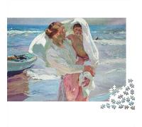 Puzzles Impossible Peinture, Tableaux célèbres du Monde Puzzle en Bois, pour Adultes Et Adolescents, Joaquín Sorolla Y Bastida Casse-tête, Puzzle Museums 1000 Pièces, pour La Maison