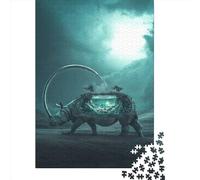 Puzzles impossibles pour adultes, Aquarium de rhinocéros, puzzle de 1000 pièces, puzzle en papier, cadeaux de Noël pour adultes, 1000 pièces (38x26 cm)