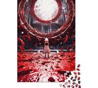 Puzzles impossibles pour Adultes Blood Red Shadow 1000 pièces Puzzles en Bois Cadeaux pour Adultes 1000 pièces (75 x 50 cm)