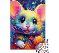 Puzzles impossibles pour adultes, dessin animé, souris, puzzles de 1000 pièces, puzzles en bois, cadeaux de Noël pour adultes, 1000 pièces (75x50 cm)