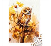 Puzzles impossibles pour adultes, hibou, puzzles de 1000 pièces, puzzles en papier, cadeaux de Noël pour adultes, 1000 pièces (38x26 cm)