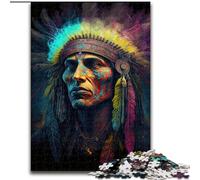Puzzles Indiens pour Adolescents 1000 pièces, Jeux de détente pour renforcer l'amour Entre Couples 14 Ans et Plus (26x38cm)