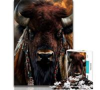 Puzzles Indiens Yak pour Adolescents, 1 000 pièces, Jeu éducatif, Jouet de défi, idéal comme Cadeau pour Toute la Famille, 38x26cm