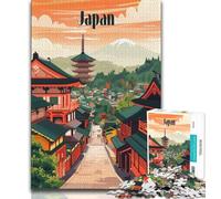 Puzzles intemporels des Rues du Japon 1000 pièces pour Adultes, Jeu Stimulant et Jeu Familial idéal comme Cadeau pour Toute la Famille 38x26cm