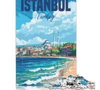 Puzzles Istanbul Turquie 1000 pièces Puzzle pour Adultes Puzzle en Papier Convient aux Adultes et aux Plus de 18 Ans Jouets Anti-Stress 38x26cm/1000pcs