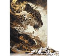 Puzzles Jaguar Essence 500 pièces pour Adultes, Puzzles en Bois, Jeu éducatif pour Enfants, Cadeau de Noël, 500 pièces (52 x 38 cm)