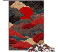 Puzzles Japonais de 1000 pièces à Vagues pour Adolescents et Adultes, Jeux stimulants Chaque pièce est Unique - Jeu Familial Stimulant (26x38cm)