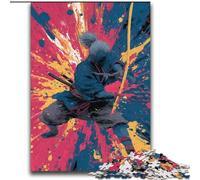 Puzzles Japonais Golden Ninja 2000 pièces pour Adultes, à partir de 14 Ans, Jeux Amusants, activités à la Maison, Cadeaux d'anniversaire, Cadeaux de Voyage (70x100cm)