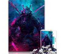 Puzzles Japonais Ninja Néon pour Adultes et Adolescents, Puzzles Difficiles à réaliser, mais Amusants et Humoristiques, Cadeaux d'anniversaire, décoration Murale (38x26cm)