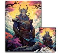 Puzzles Japonais Sakura Samurai 1000 pièces pour Adultes Puzzles en Papier pour Adolescents soirée de Jeux en Famille idée Cadeau stimulante pour Le Cerveau 1000 pièces (38x26cm)