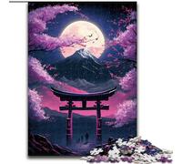 Puzzles Japonais Torii Gate 1000 pièces pour Adultes, Cadeau d'anniversaire pour Tuer Le Temps, décoration Murale pour 14 Ans et Plus (26x38cm)