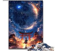 Puzzles Japonais Torii Gate 1000 pièces pour Adultes et Adolescents, à partir de 14 Ans, décoration d'intérieur, Jeux de Famille, Cadeaux de Noël et d'anniversaire (50x75cm)