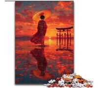 Puzzles Japonais Torii Gate 1000 pièces pour Adultes et Adolescents, pour Passer Un Bon Moment à la Maison et renforcer l'amour Entre Couples (50x75cm)