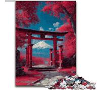 Puzzles Japonais Torii Gate pour Adultes, 1000 pièces, Jeux éducatifs, Anti-Stress, Cadeaux du Père Noël Secret pour Les Enfants de 14 Ans et Plus (50x75cm)